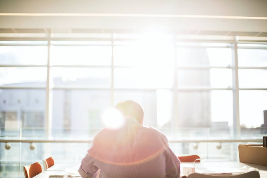 accountant at work in office